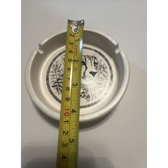 Vintage 1989 San Diego Zoo Cheetah Ashtray rare Made In Japan Clean Never Used - Picture 6 of 7
